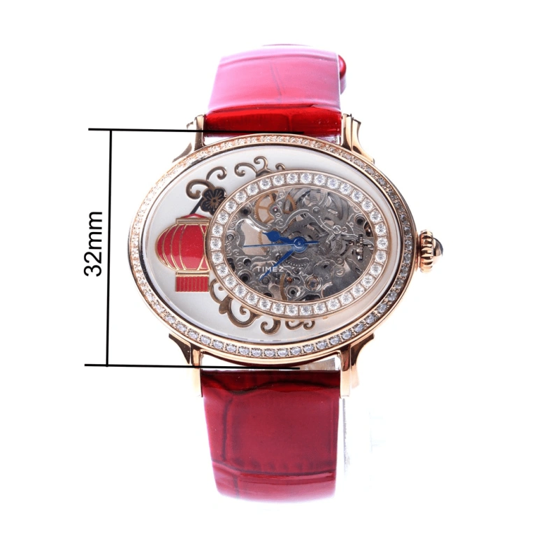 Sea-Gull,Couples 38mm,38mm,Stainless Steel,Rose Gold,White,Automatic,Sapphire,Oval,739,739.759L