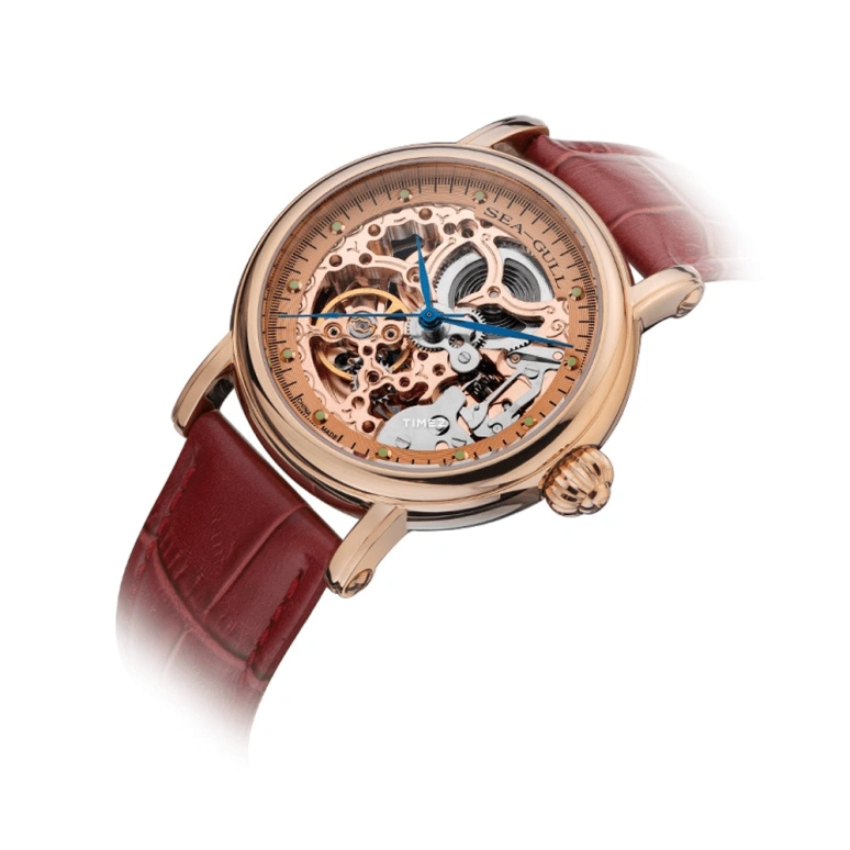 Sea-Gull,Basic 38mm,38mm,Stainless Steel,Skeleton,Automatic,Acrylic,Round,M182SGK