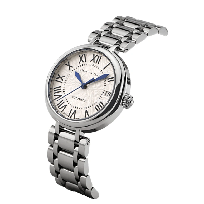 Sea-Gull,I Do 32mm,32mm,Stainless Steel,White,Automatic,Day,Sapphire,816,816.417L