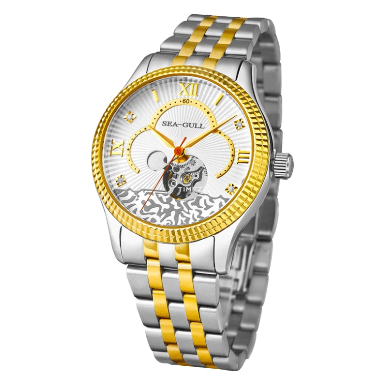 Sea-Gull,Couples 0mm,0mm,Stainless Steel,White,Automatic,Sapphire,Round,217,217.481L