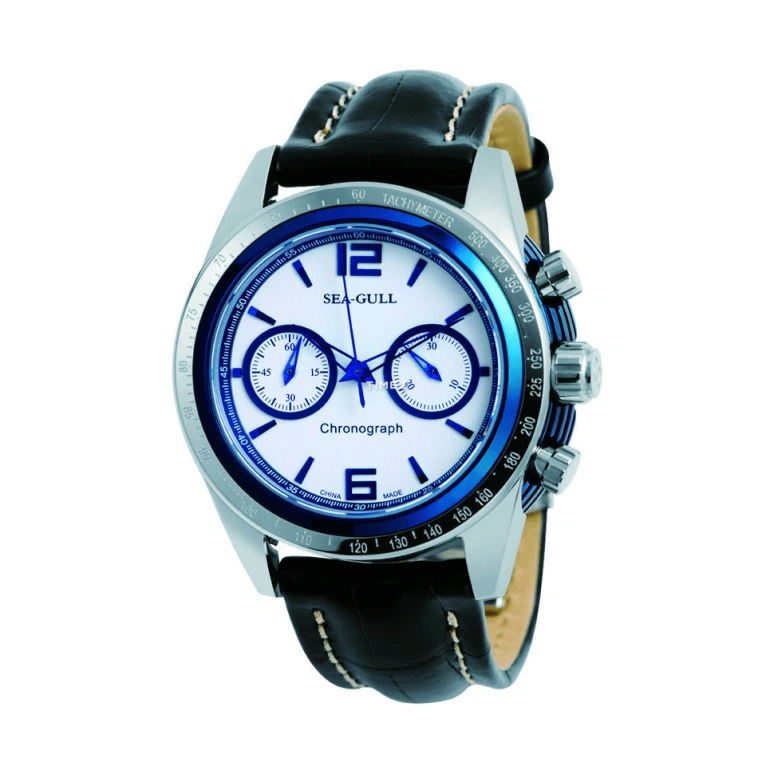 Sea-Gull,Multifunction 42mm,42mm,Stainless Steel,White,Automatic,Chronograph,Rattrapante,219,219.311 BLUE