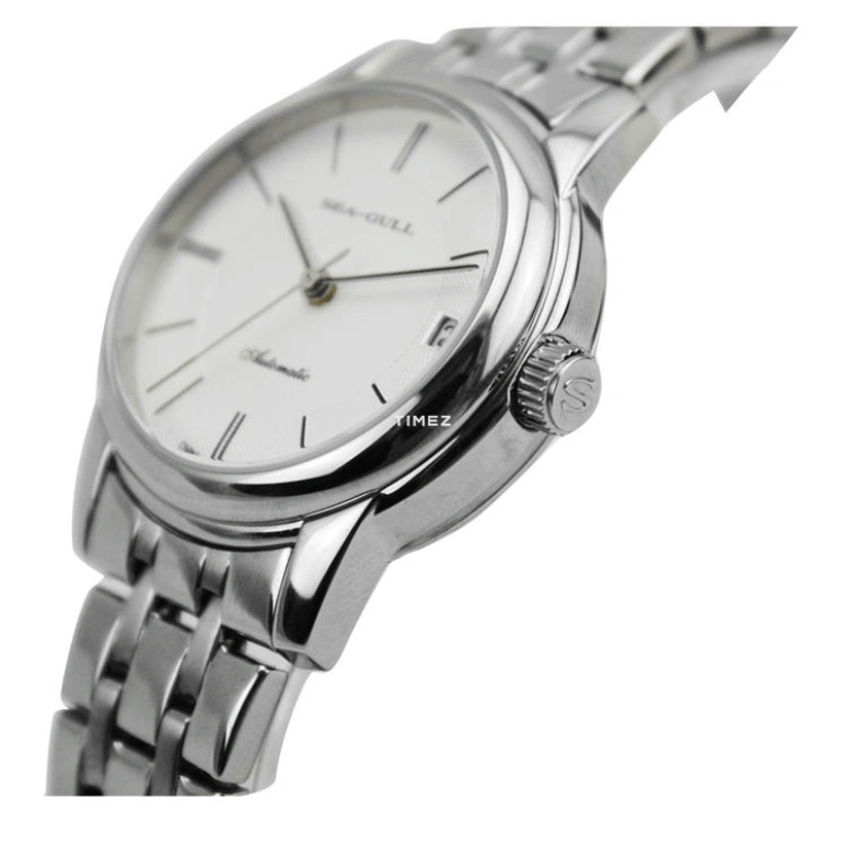 Sea-Gull,Couples 32mm,32mm,Stainless Steel,White,Automatic,Day,Sapphire,Crystal Glass,D816,D816.405L