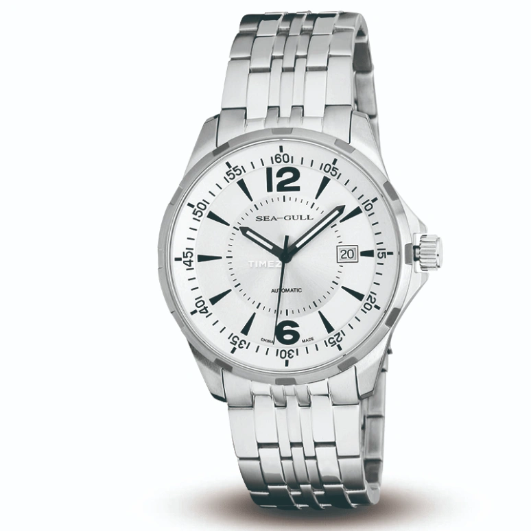 Sea-Gull,Basic 42mm,42mm,Stainless Steel,White,Automatic,Day,Sapphire,Crystal Glass,816,816.355 WHITE