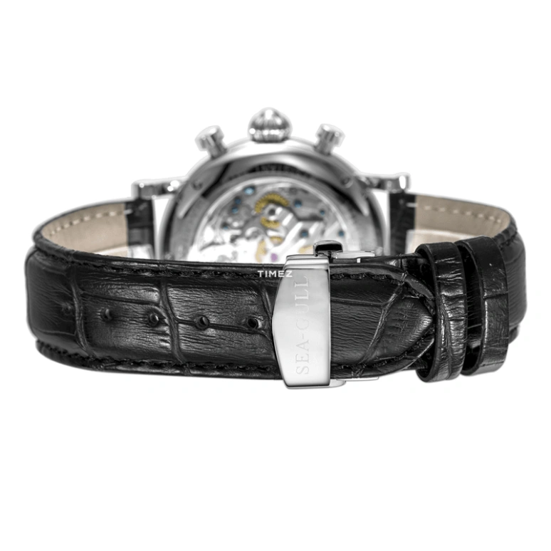 Sea-Gull,Museum 41mm,41mm,Stainless Steel,Beige,Handwound,Chronograph,Sapphire,M192S