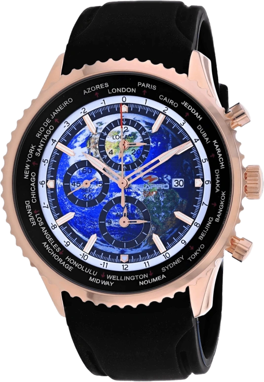 Seapro,Men 47mm,47mm,Stainless Steel,Multi-Color,Blue,Quartz,Chronograph,Day,GMT,World Time,Hardlex,Round,SP7523