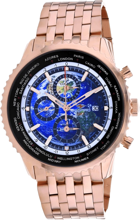 Seapro,Men 47mm,47mm,Stainless Steel,Multi-Color,Blue,Quartz,Chronograph,Day,GMT,World Time,Hardlex,Round,SP7321