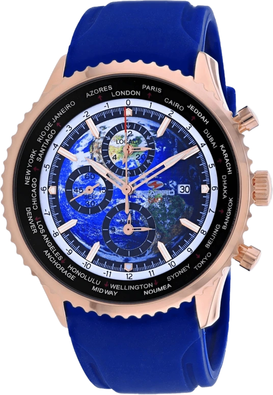 Seapro,Men 47mm,47mm,Stainless Steel,Multi-Color,Blue,Automatic,Chronograph,Day,GMT,World Time,Hardlex,Round,SP7522