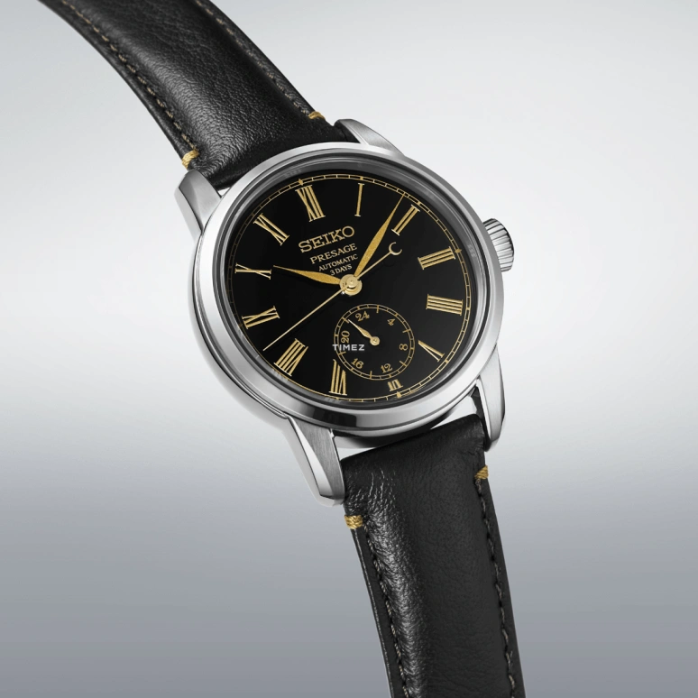 Seiko,Presage 48x40.20mm,48x40.20mm,Stainless Steel,Black,Automatic,Dule Time,Anti-magnetic,SART011