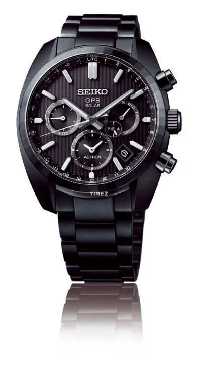 Seiko,Astron 42.70mm,42.70mm,Stainless Steel,Black,Quartz,Perpetual Calendar,Date,Day,Power Reserve Indicator,In-house Caliber,Sapphire,Glass,SSH023J1