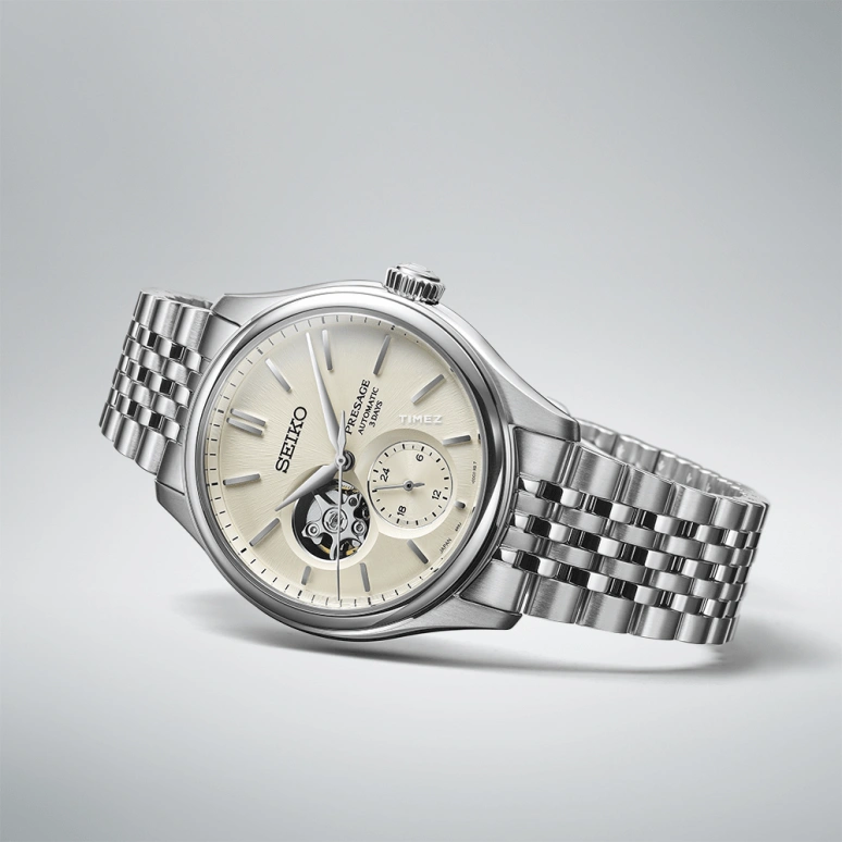 Seiko,Presage 40.20mm,40.20mm,Stainless Steel,Cream,Automatic,72hours,In-house Caliber,SPB469J1