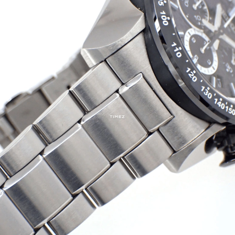 Seiko,Mechanical 46mm,46mm,Stainless Steel,Black,Automatic,Chronograph,Day,SAEK005
