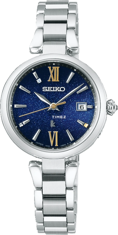 Seiko,Lukia 27.90mm,27.90mm,Titanium,Blue,Quartz,Day,Anti-magnetic,SSQW085