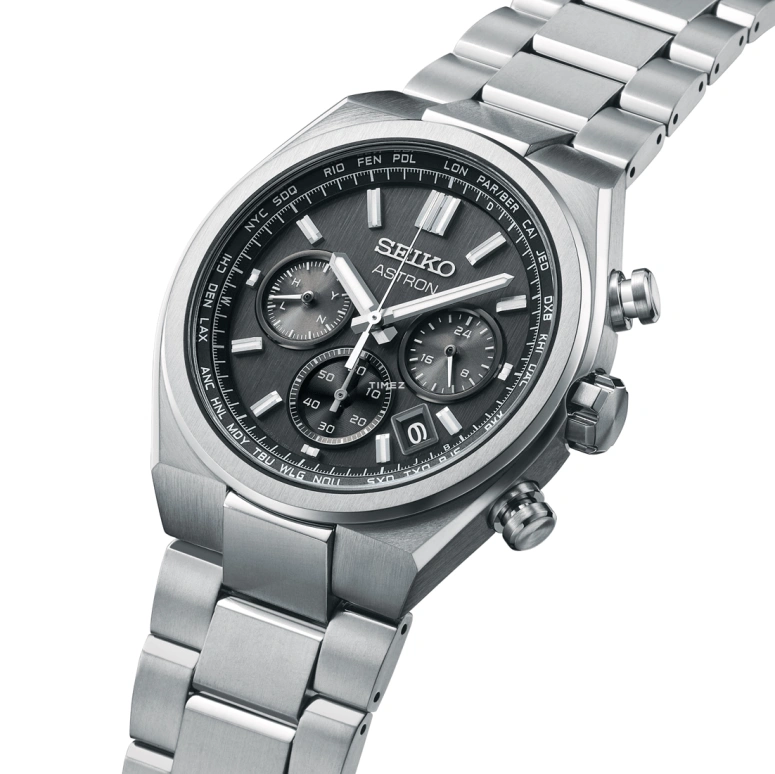 Seiko,Astron 41.30mm,41.30mm,Titanium,Black,Quartz,Foudroyante,Day,World Time,Anti-magnetic,In-house Caliber,Sapphire,SBXY097