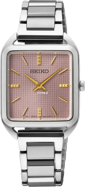 Seiko,women 26mm,26mm,Stainless Steel,Pink,Quartz,In-house Caliber,Sapphire,Glass,SWR077
