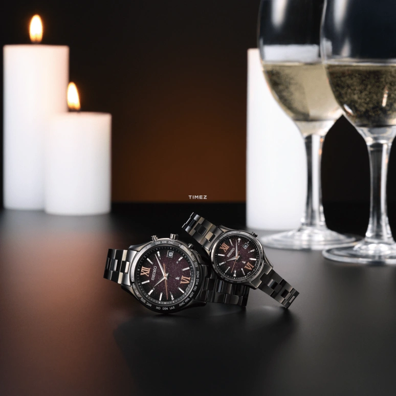 Seiko,Lukia 27.50mm,27.50mm,Stainless Steel,Black,Quartz,Day,World Time,Solar Charging,Anti-magnetic,In-house Caliber,Sapphire,SSVV087