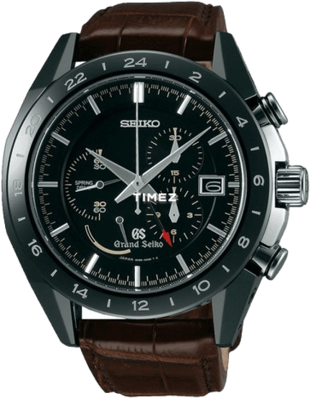 Grand Seiko,Grand Seiko 46.40mm,46.40mm,Titanium,Ceramic,Black,Spring Drive,Automatic,Chronograph,Day,Power Reserve Indicator,Dule Time,72hours,Sapphire,SBGC015