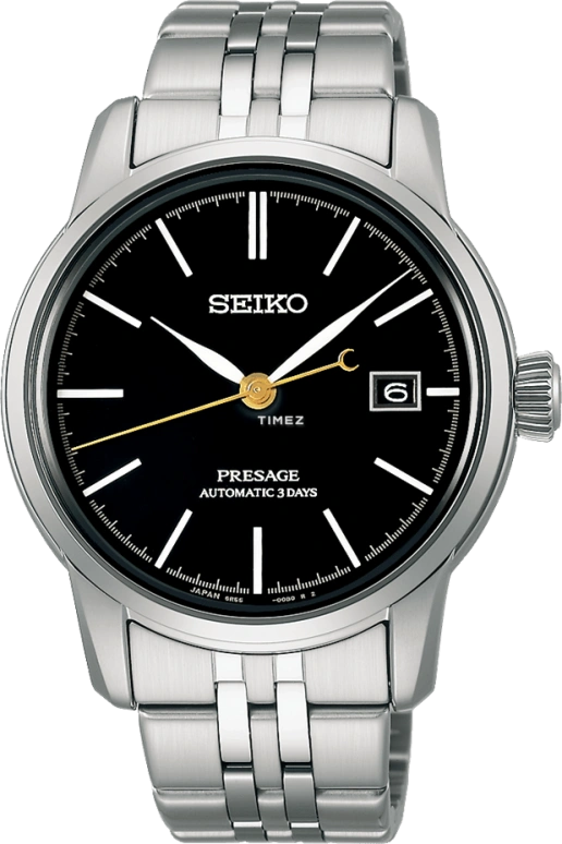 Seiko,Presage 40.20mm,40.20mm,Stainless Steel,Black,Automatic,Day,72hours,SARX107