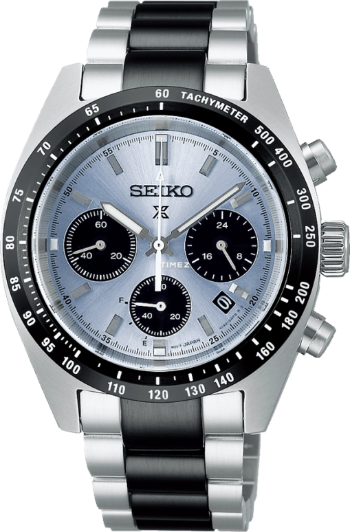 Seiko,Prospex 39mm,39mm,Stainless Steel,Blue,Quartz,Chronograph,Day,SSC909
