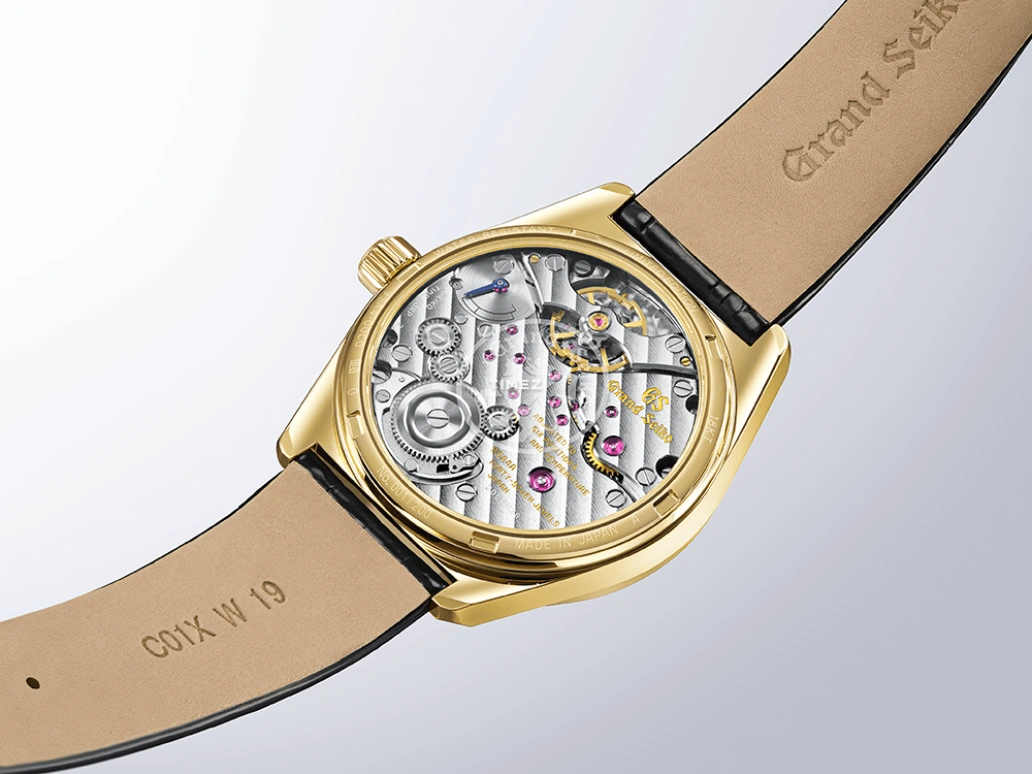 Grand Seiko,Grand Seiko 38.80mm,38.80mm,Yellow Gold,Champagne,Handwound,Power Reserve Indicator,80hours,SLGW004J