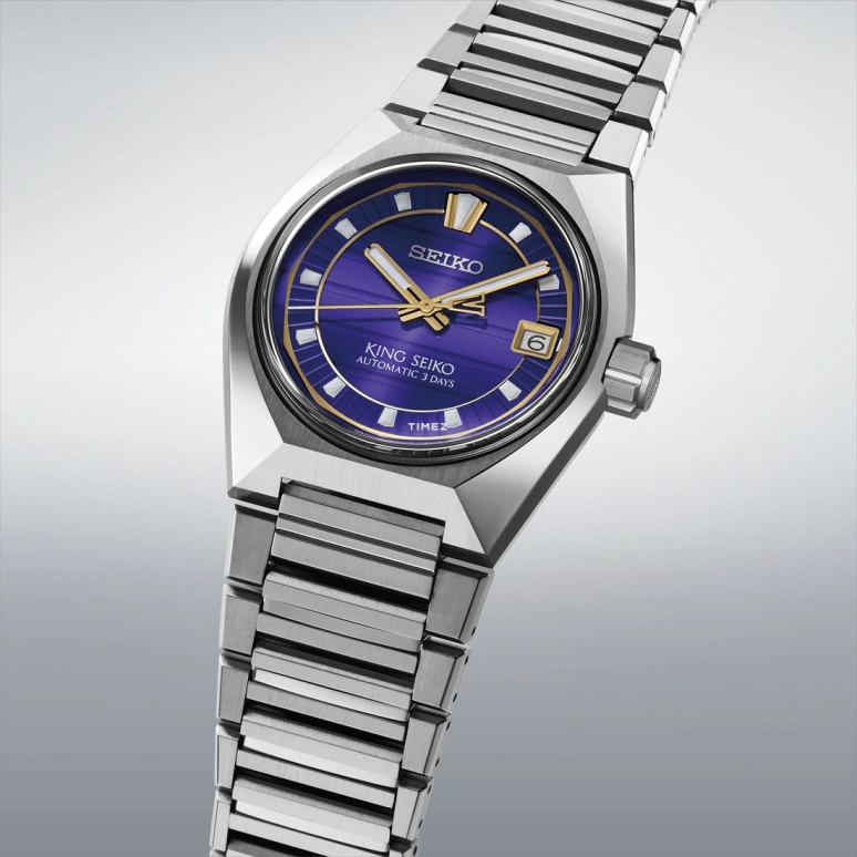 Seiko,King Seiko 41mm,41mm,Stainless Steel,Blue,Handwound,Day,Anti-magnetic,SLA083J1
