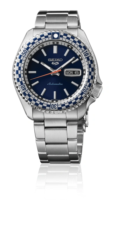 Seiko,5 Sports 42.50mm,42.50mm,Stainless Steel,Blue,Automatic,Date,Day,Anti-magnetic,SBSA243
