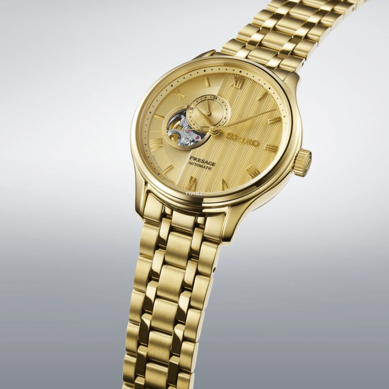 Seiko,Presage 41.80mm,41.80mm,Stainless Steel,Gold,Automatic,Anti-magnetic,41hours,SARY264