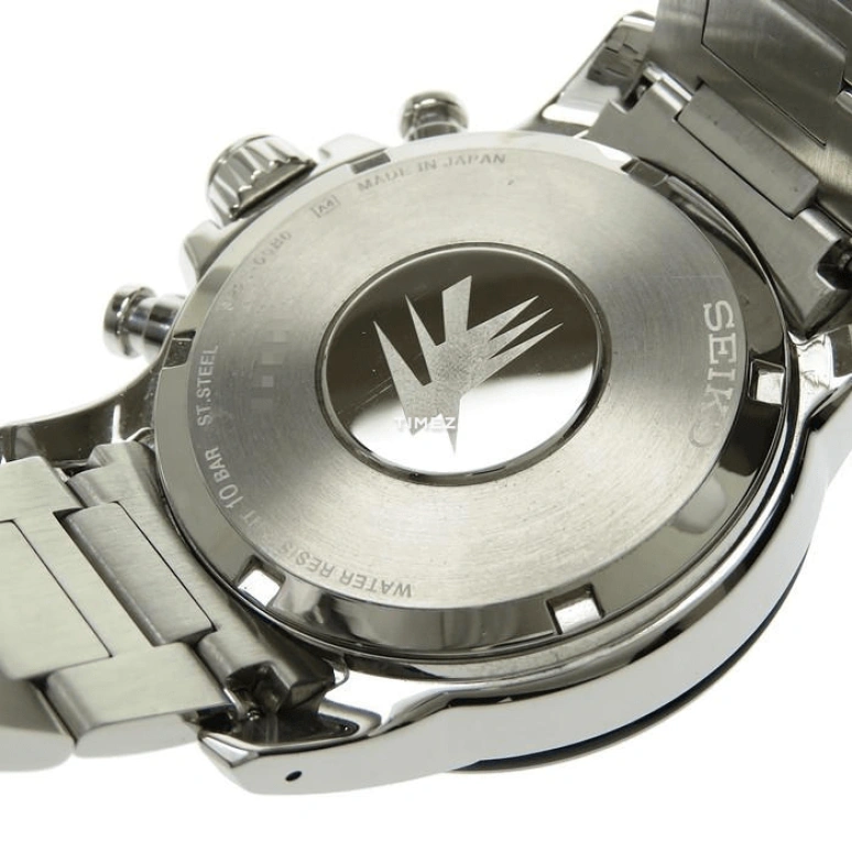 Seiko,Mechanical 46mm,46mm,Stainless Steel,Red,Automatic,Chronograph,Day,SAGK005