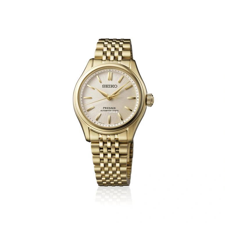 Seiko,Presage 36mm,36mm,Stainless Steel,Beige,Automatic,Anti-magnetic,72hours,SPB524J1