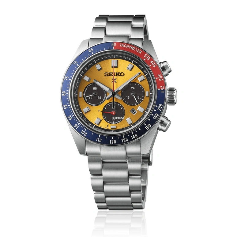 Seiko,Prospex 41.40mm,41.40mm,Stainless Steel,Orange,Black,Quartz,Chronograph,Day,Power Reserve Indicator,Anti-magnetic,In-house Caliber,Sapphire,SBDL117