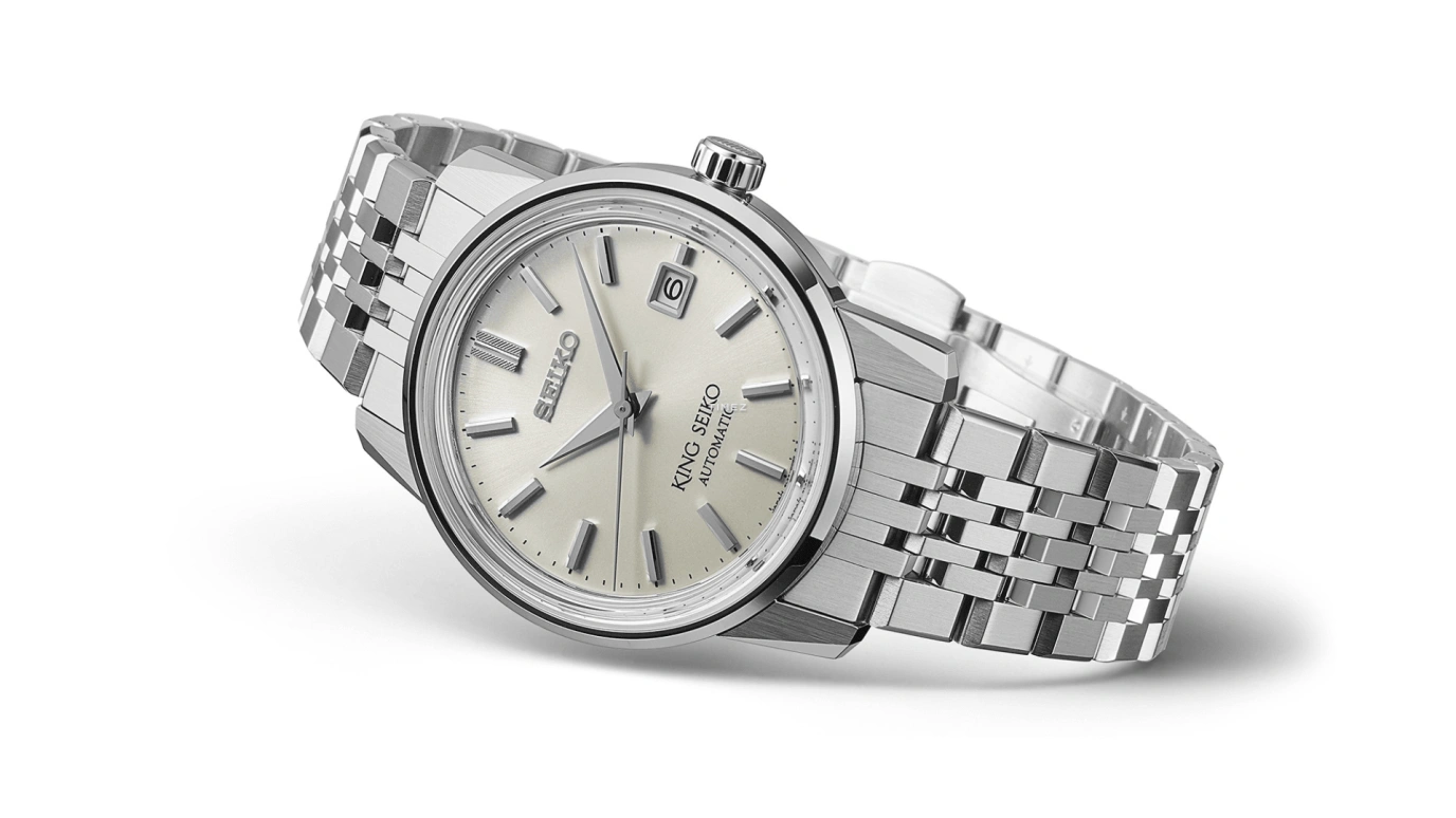 Seiko,King Seiko 38.60mm,38.60mm,Stainless Steel,Silver White,White,Automatic,Day,Anti-magnetic,SDKA005