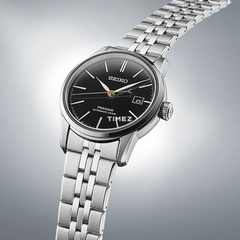 Seiko,Presage 40.20mm,40.20mm,Stainless Steel,Black,Automatic,Day,72hours,SARX107