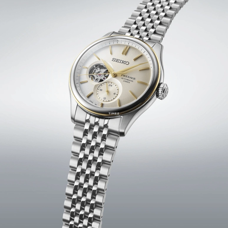 Seiko,Presage 40.20mm,40.20mm,Stainless Steel,Cream,Automatic,72hours,In-house Caliber,SARJ010