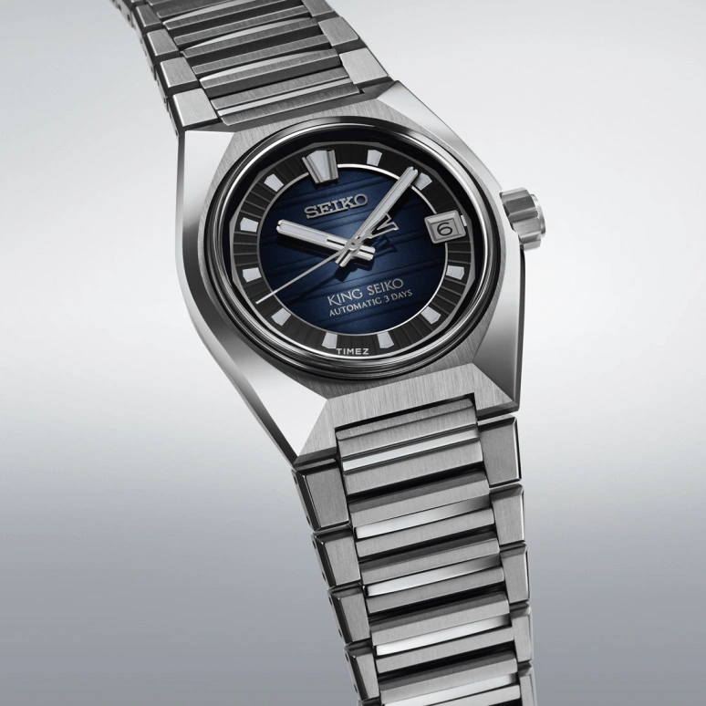 Seiko,King Seiko 41mm,41mm,Stainless Steel,Blue,Handwound,Day,Anti-magnetic,SDKV003