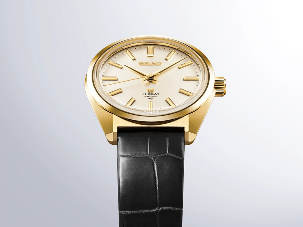 Grand Seiko,Grand Seiko 38.80mm,38.80mm,Yellow Gold,Champagne,Handwound,Power Reserve Indicator,80hours,SLGW004J