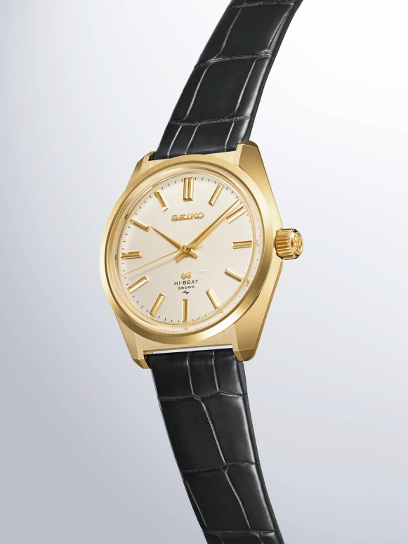 Grand Seiko,Grand Seiko 38.80mm,38.80mm,Yellow Gold,Champagne,Handwound,Power Reserve Indicator,80hours,SLGW004J