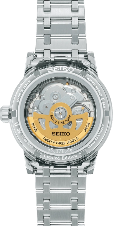 Seiko,Presage 39.50mm,39.50mm,Stainless Steel,White,Automatic,Day,41hours,SRPK61J1