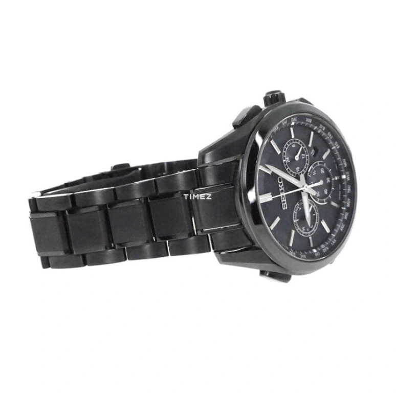 Seiko,Quartz 50x43.60mm,50x43.60mm,Titanium,Black,Quartz,Day,World Time,SAGA201