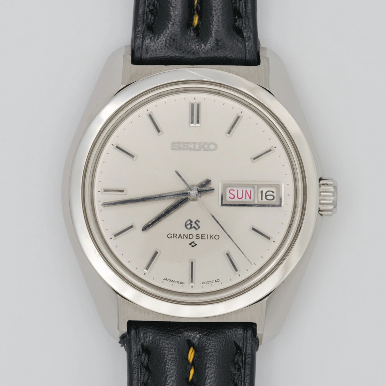 Seiko,Grand Seiko 36.50mm,36.50mm,Stainless Steel,White,Automatic,Date,Day,6146,6146-8000