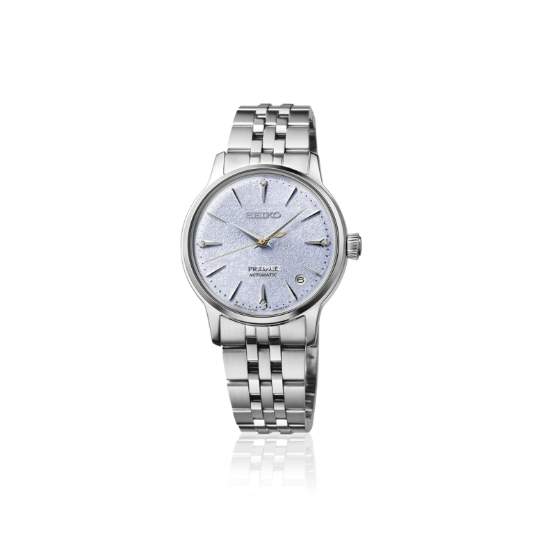 Seiko,Presage 34mm,34mm,Stainless Steel,Blue,Automatic,Day,Anti-magnetic,SRPL61J1