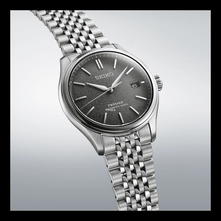 Seiko,Presage 40.20mm,40.20mm,Stainless Steel,Black,Automatic,Day,72hours,SARX123