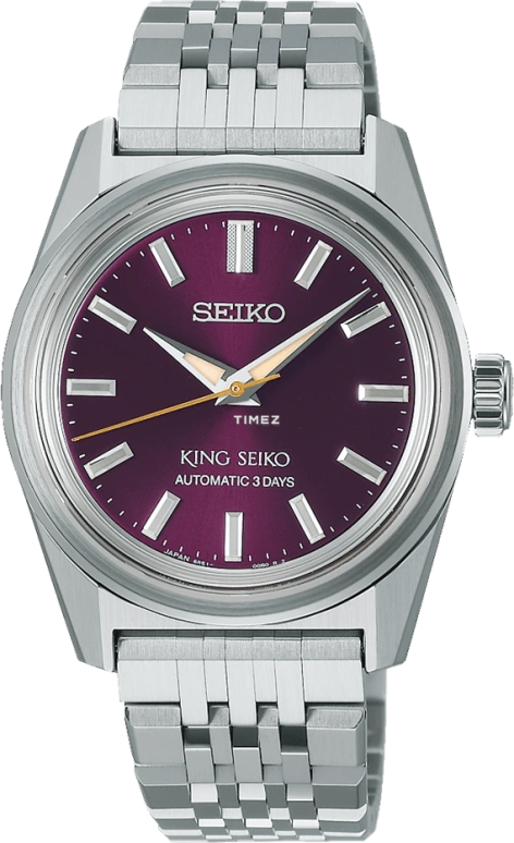 Seiko,King Seiko 36.10mm,36.10mm,Stainless Steel,Wine Red,Automatic,Anti-magnetic,72hours,SDKS031