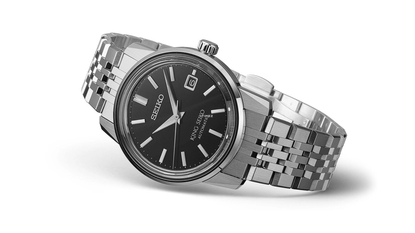 Seiko,King Seiko 38.60mm,38.60mm,Stainless Steel,Black,Automatic,Day,Anti-magnetic,SDKA007
