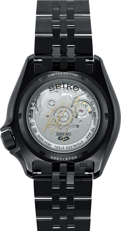 Seiko,5 Sports 42.50mm,42.50mm,Stainless Steel,Black,Automatic,Day,Dule Time,SBSC015