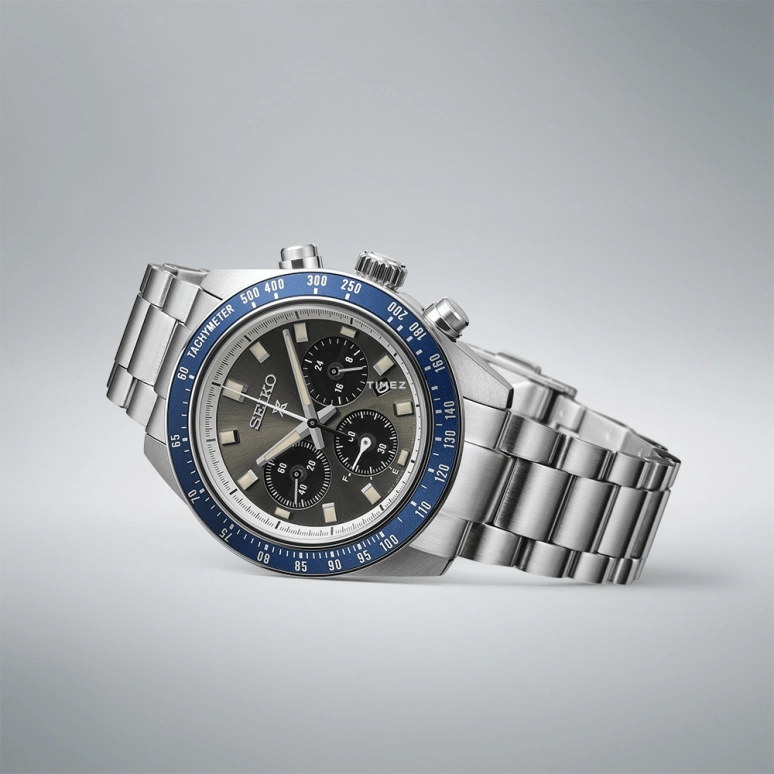 Seiko,Prospex 41.40mm,41.40mm,Stainless Steel,Black,Grey,Quartz,Chronograph,Day,Power Reserve Indicator,Anti-magnetic,In-house Caliber,Sapphire,SBDL111