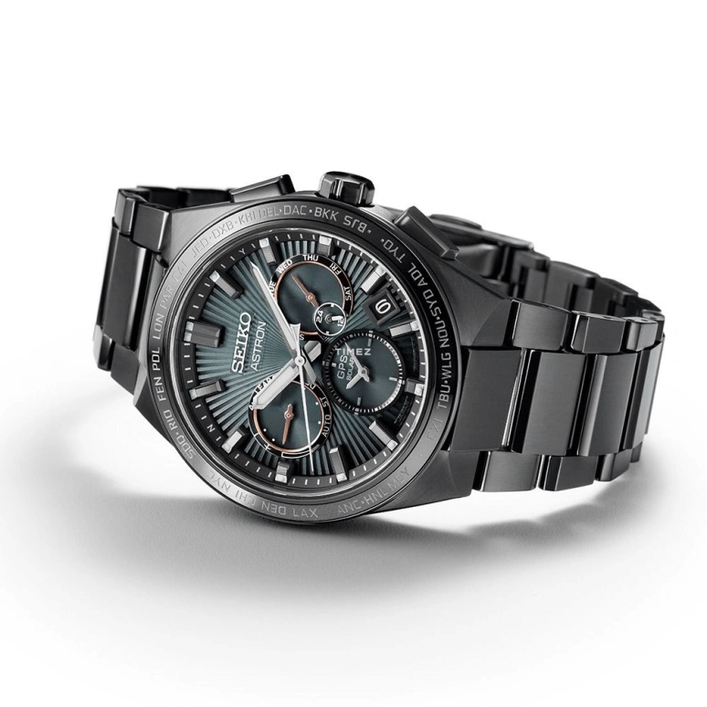 Seiko,Astron 43.10mm,43.10mm,Titanium,Ceramic,Blue,Quartz,Perpetual Calendar,Date,Day,World Time,In-house Caliber,Round,SBXC127