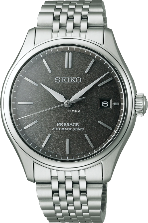 Seiko,Presage 40.20mm,40.20mm,Stainless Steel,Black,Automatic,Day,72hours,SARX123