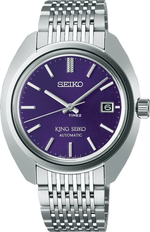 Seiko,King Seiko 39.40mm,39.40mm,Stainless Steel,Purple,Automatic,Day,In-house Caliber,SJE111J1