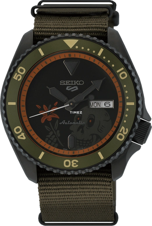 Seiko,5 Sports 42.50mm,42.50mm,Stainless Steel,Black,Automatic,Date,Day,SRPL27