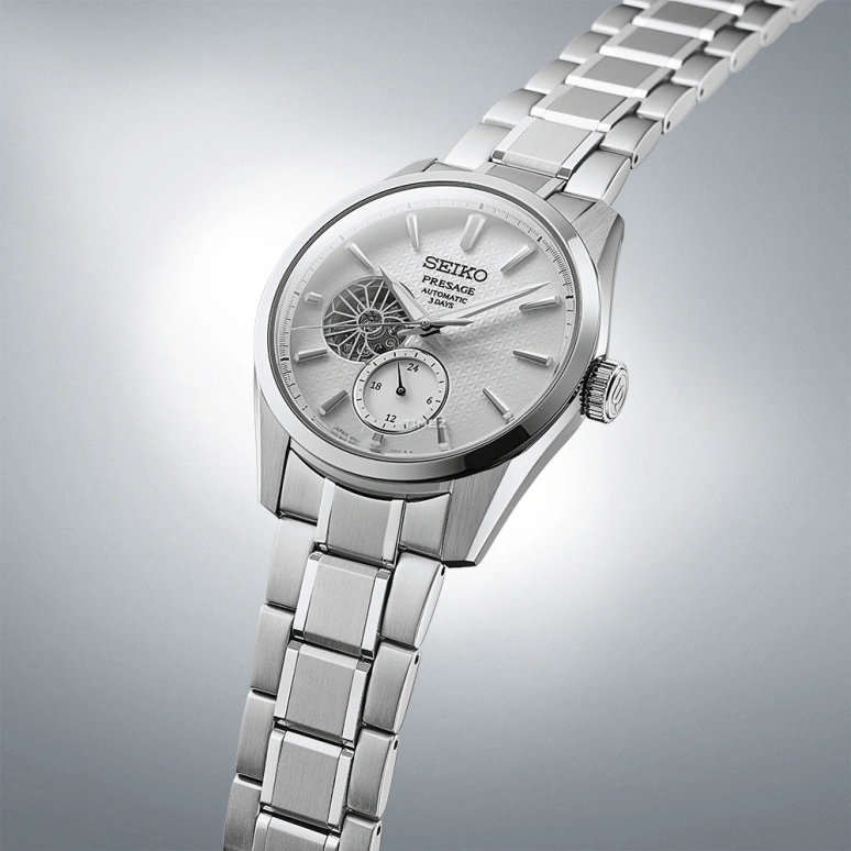 Seiko,Presage 40.20mm,40.20mm,Stainless Steel,White,Automatic,72hours,In-house Caliber,SARJ001
