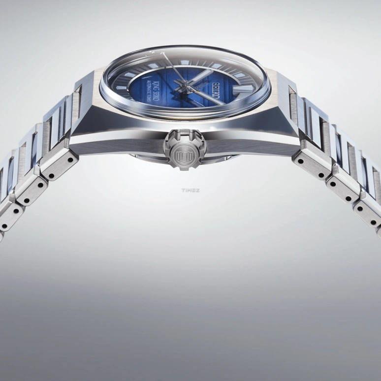 Seiko,King Seiko 41mm,41mm,Stainless Steel,Blue,Handwound,Day,Anti-magnetic,SDKV003